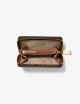 Jet Set Small Signature Logo Zip-Around Card Case BRN/ACORN