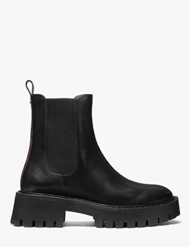 Asher Leather Ankle Boot brown black