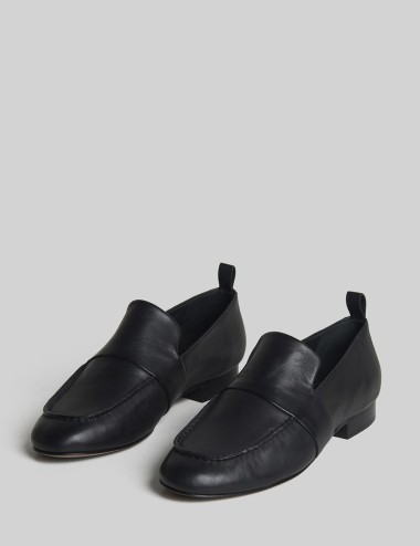 Mocassino in pelle Pat nero