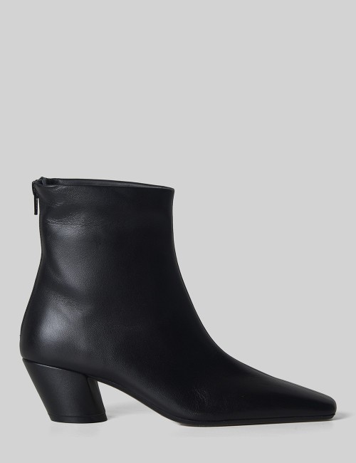 Stivaletto in pelle Beatrice maxime nero