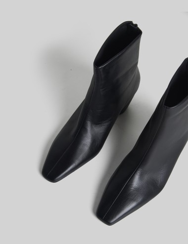 Stivaletto in pelle Beatrice maxime nero