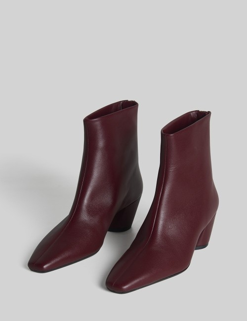 Stivaletto in pelle Beatrice maxime bordeaux