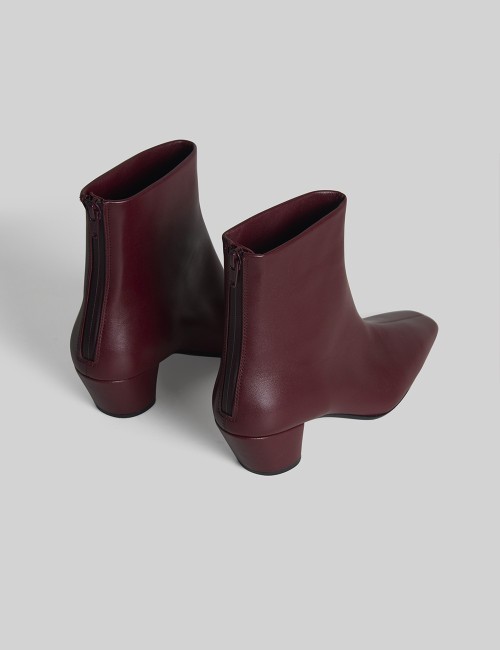 Stivaletto in pelle Beatrice maxime bordeaux