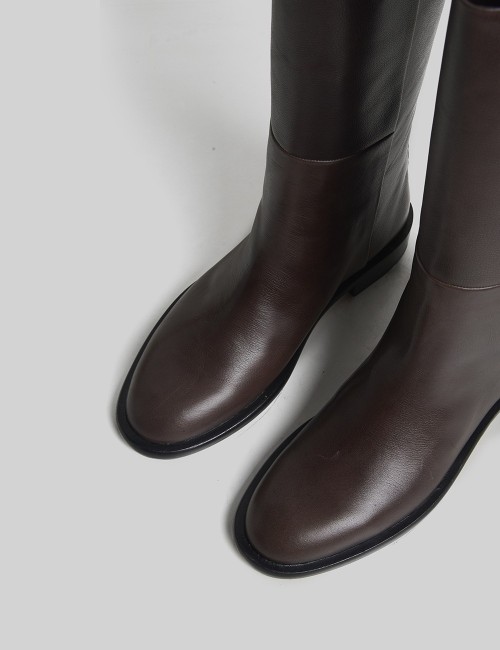 Stivale in pelle Wade malaga cacao