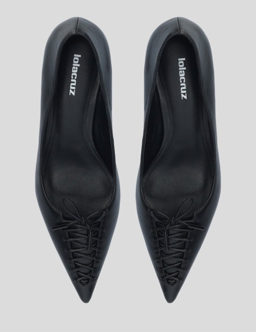 Scarpa con tacco NAVARI PUMPS 55 nera