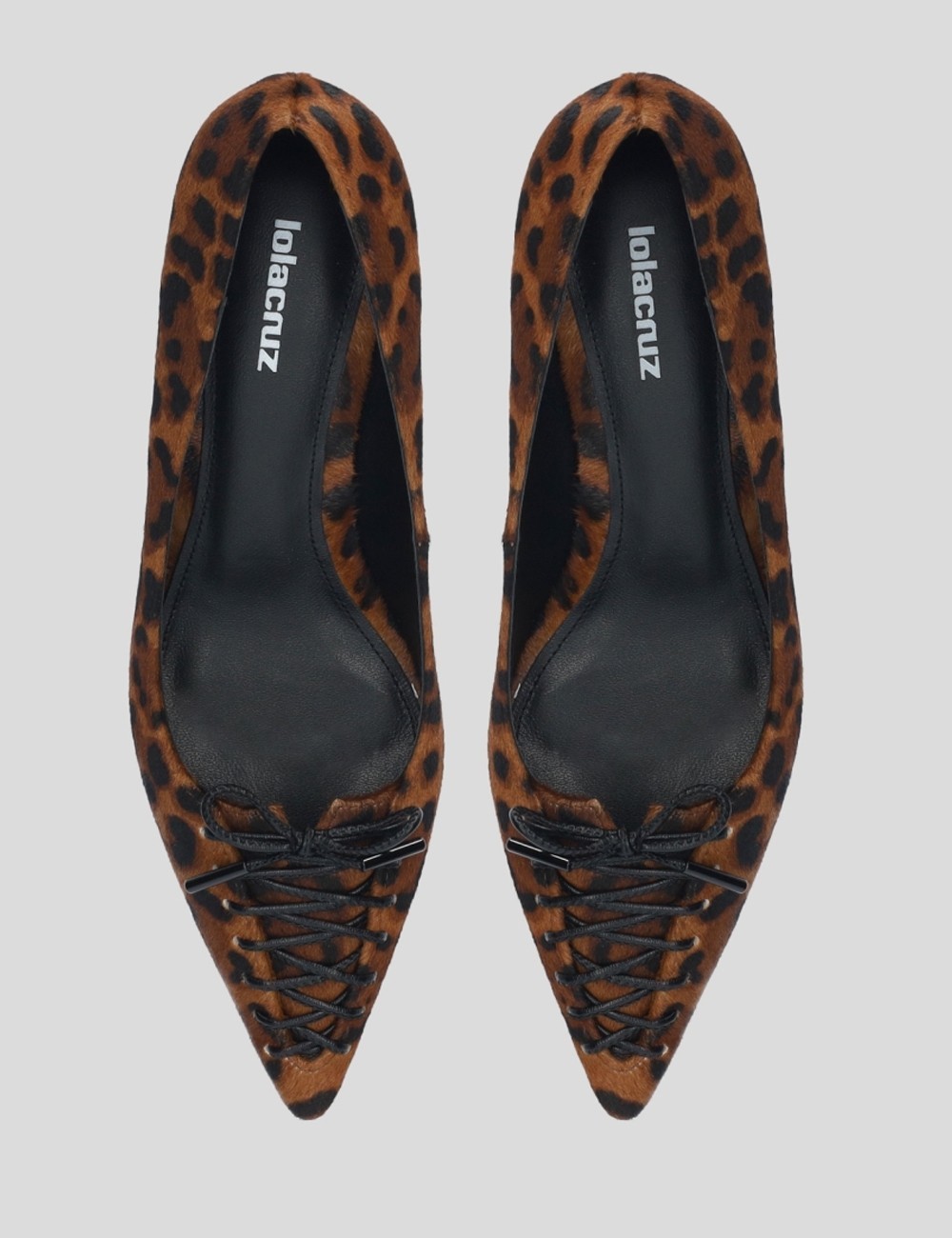 Scarpa con tacco NAVARI PUMPS 55 leopardata