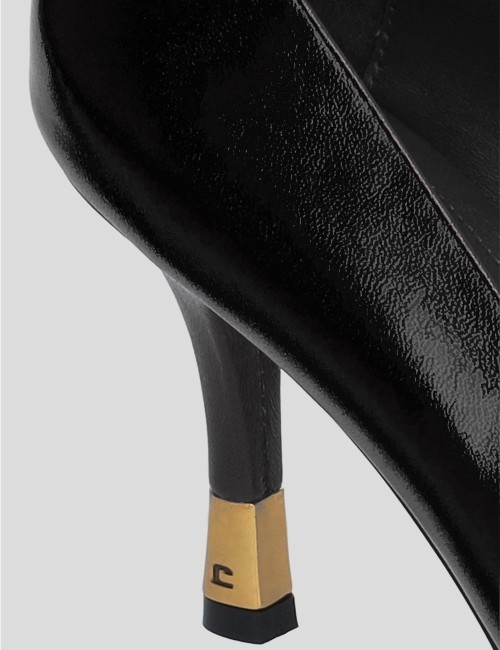 Scarpa con tacco in pelle GALATEA PUMPS 85 nera