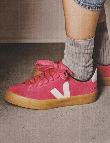 SNEAKERS CAMPO BOLD SUEDE PINK PIERRE NATURAL