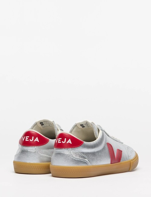 SNEAKERS VOLLEY LEATHER SILVER PEPPER