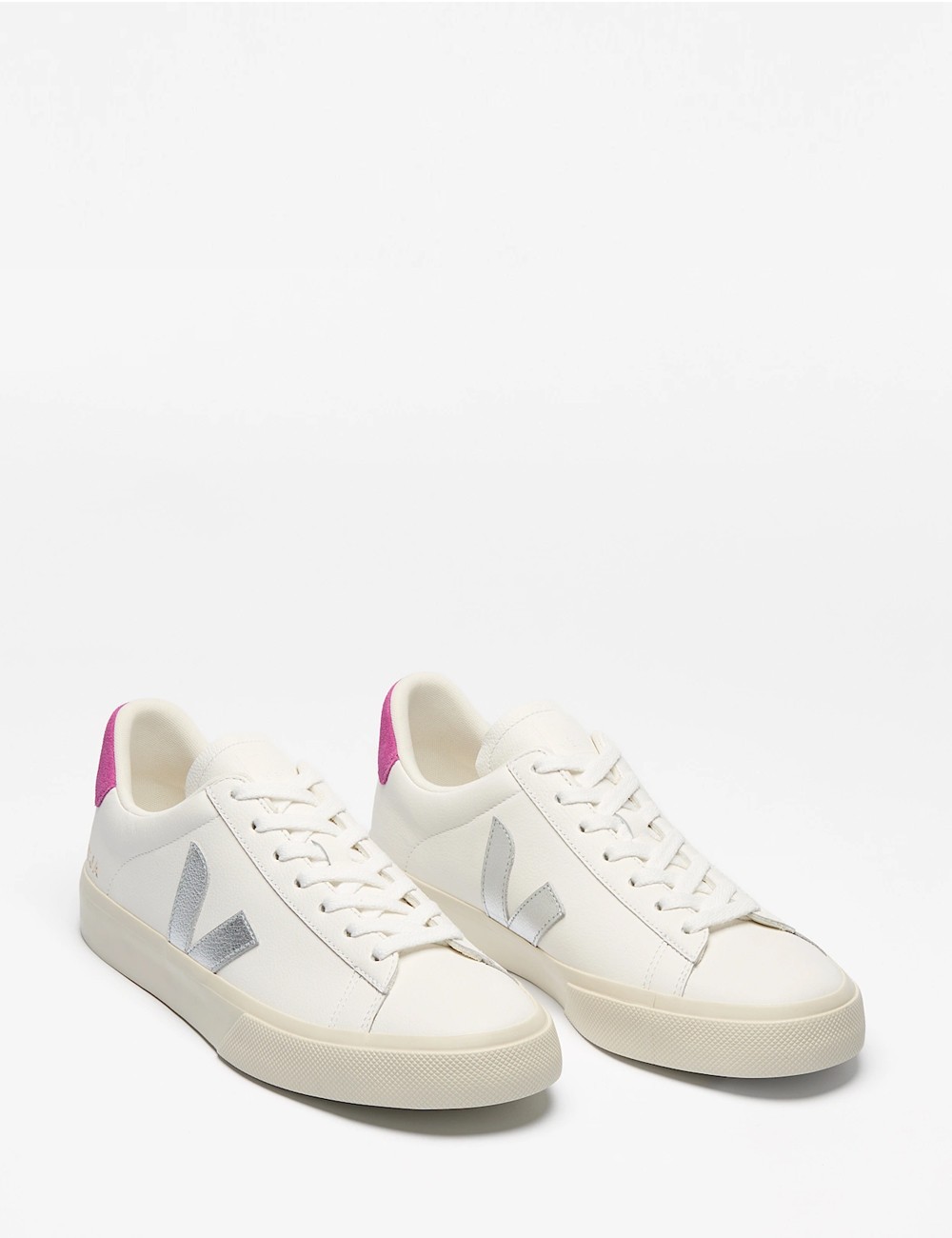 SNEAKERS CAMPO LEATHER WHITE SILVER ULTRAVIOLET