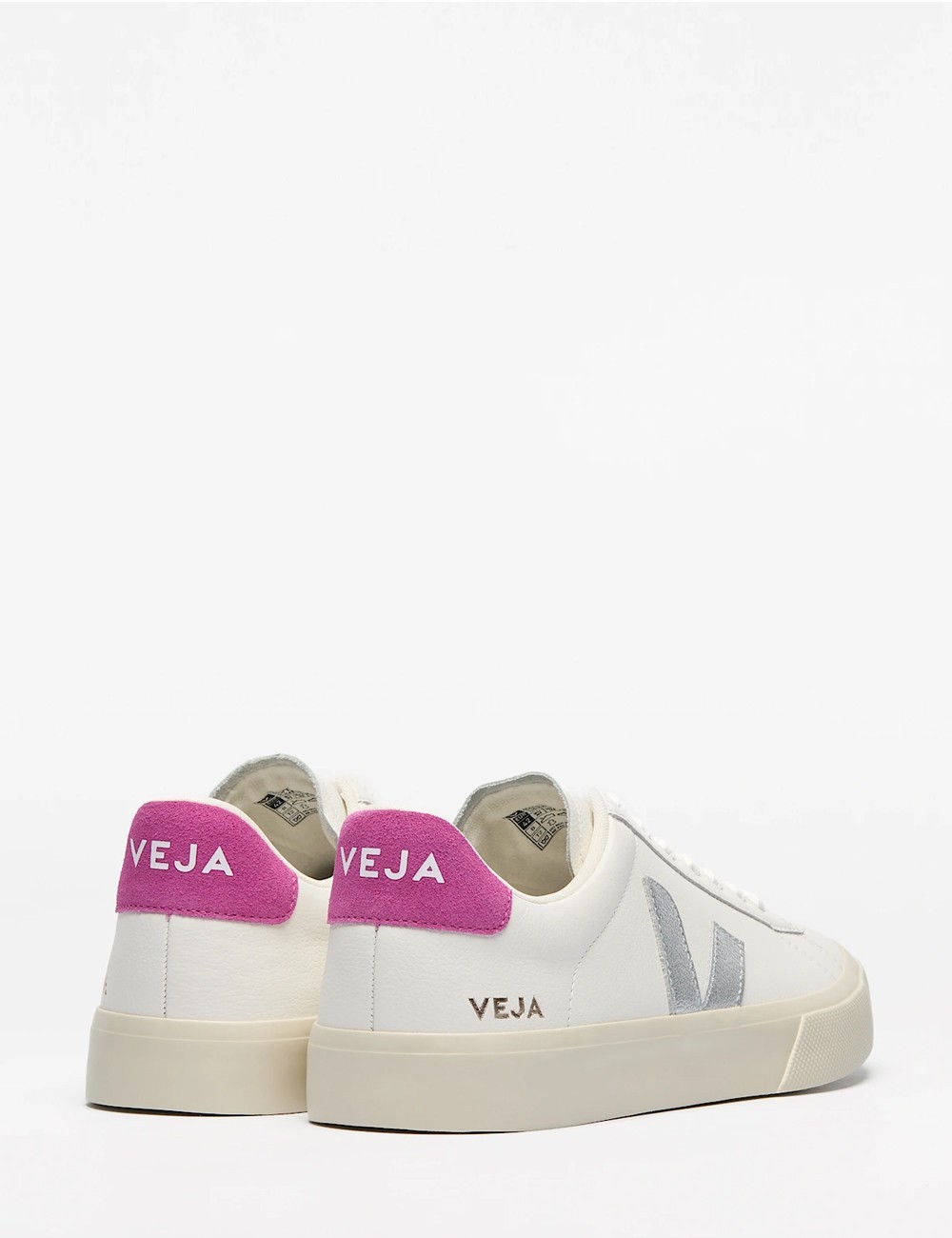 SNEAKERS CAMPO LEATHER WHITE SILVER ULTRAVIOLET