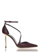 Scarpa con tacco in nappa Helen merlot