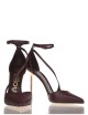 Scarpa con tacco in nappa Helen merlot