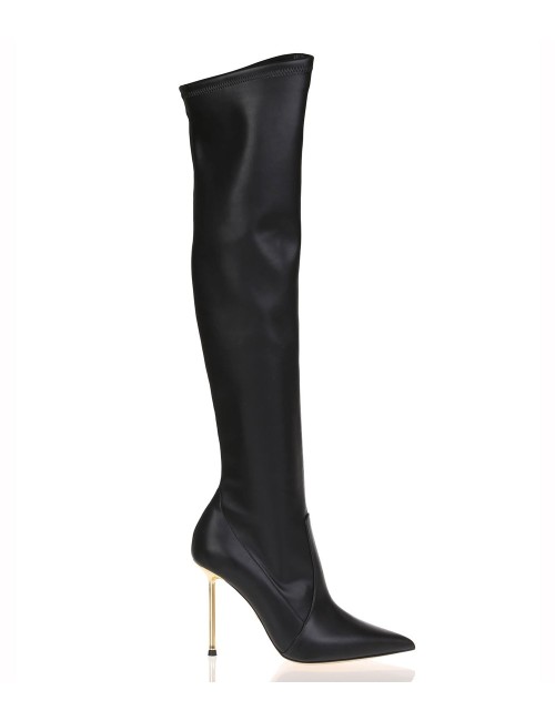Stivali in nappa HELEN STRETCH nero