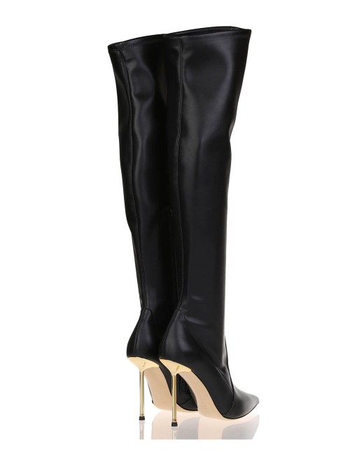 Stivali in nappa HELEN STRETCH nero