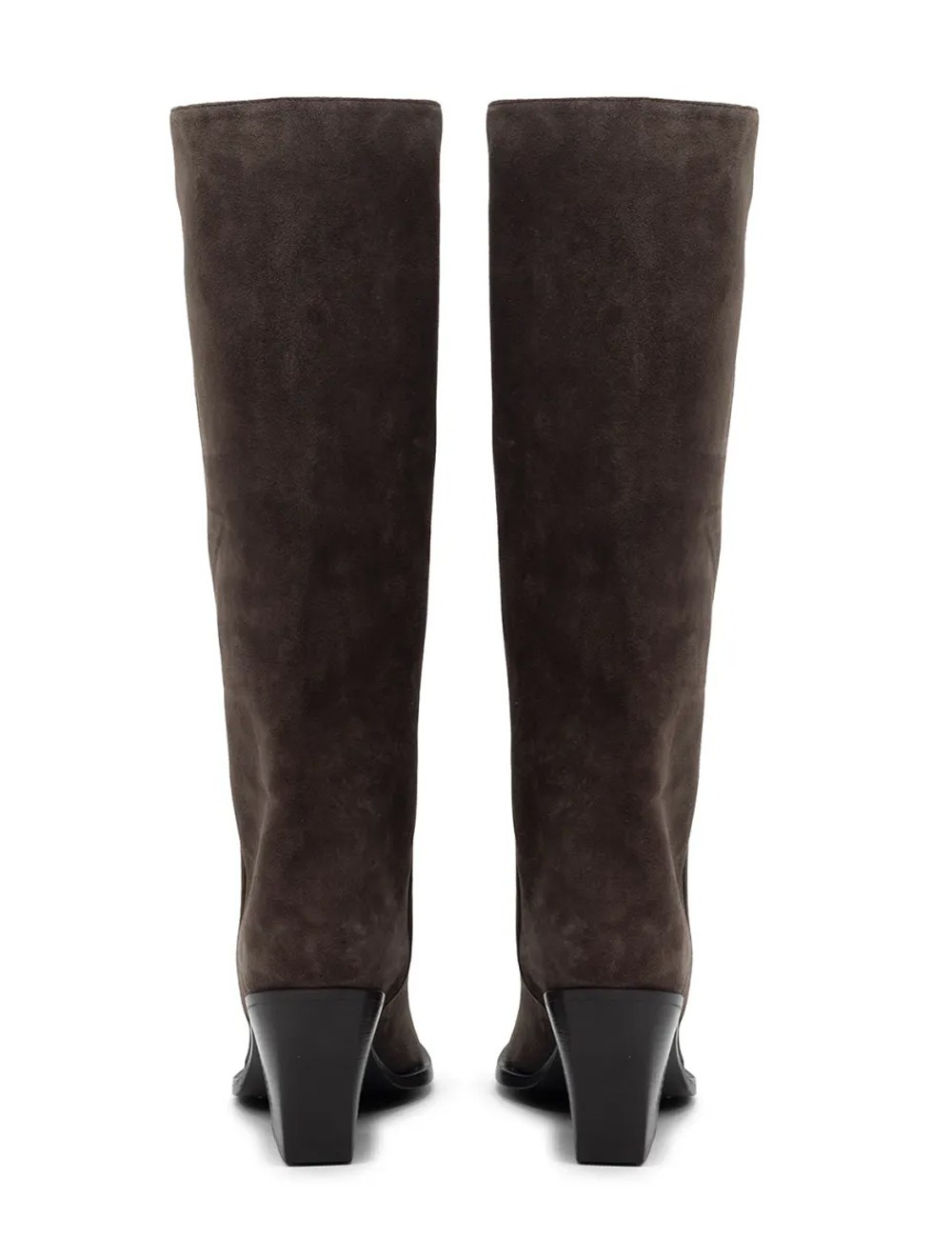 Jolene high-heeled cowboy boot in coffee suede