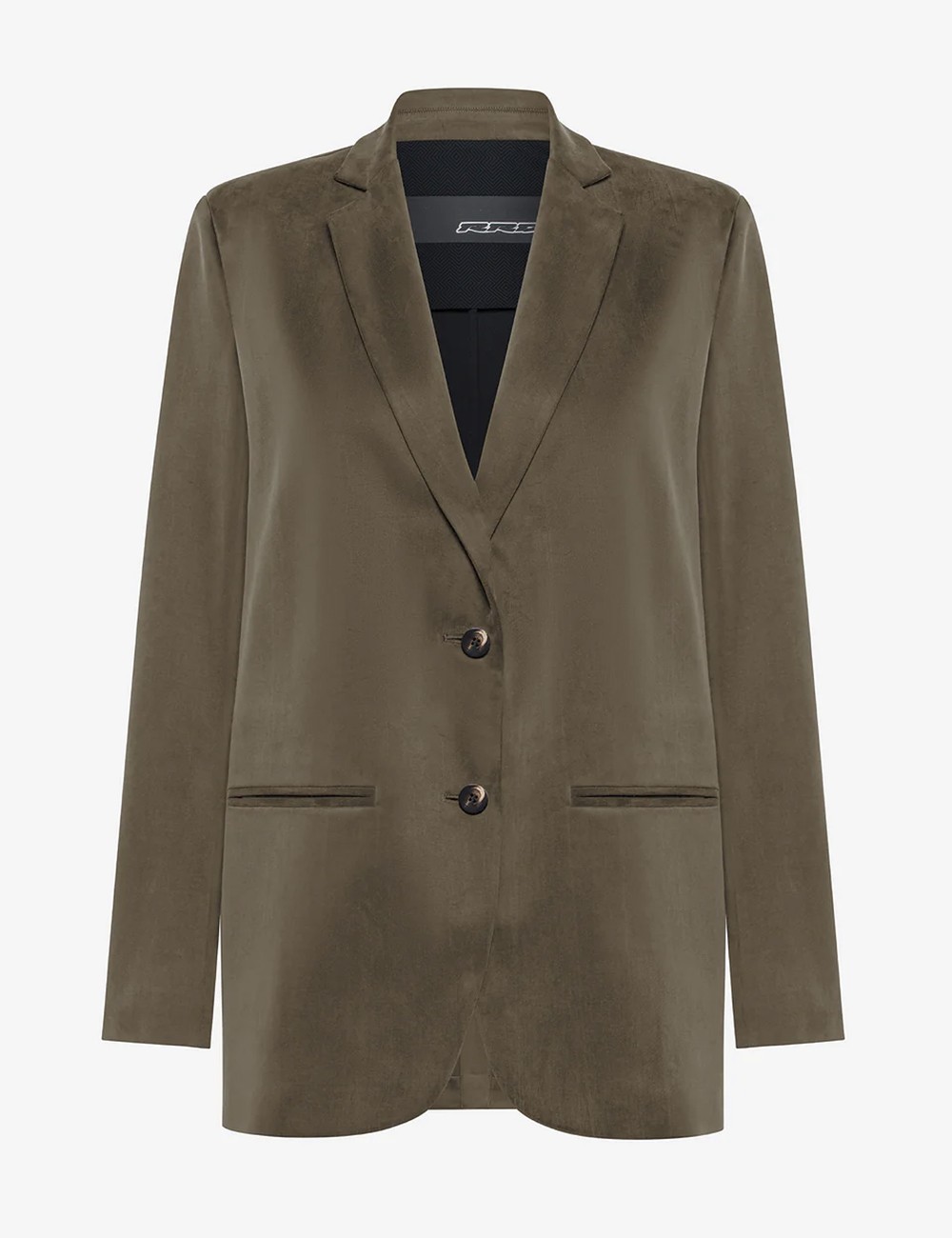 Cupro Boyfriend Wom Blazer Fern