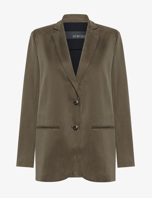 Cupro Boyfriend Wom Blazer Fern