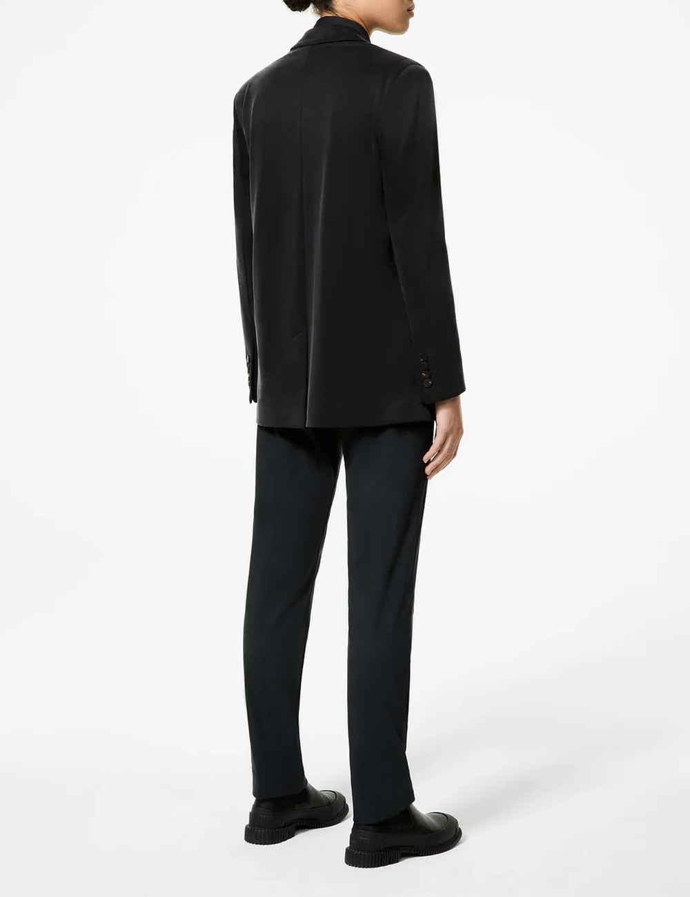 Cupro Boyfriend Wom Blazer Fern