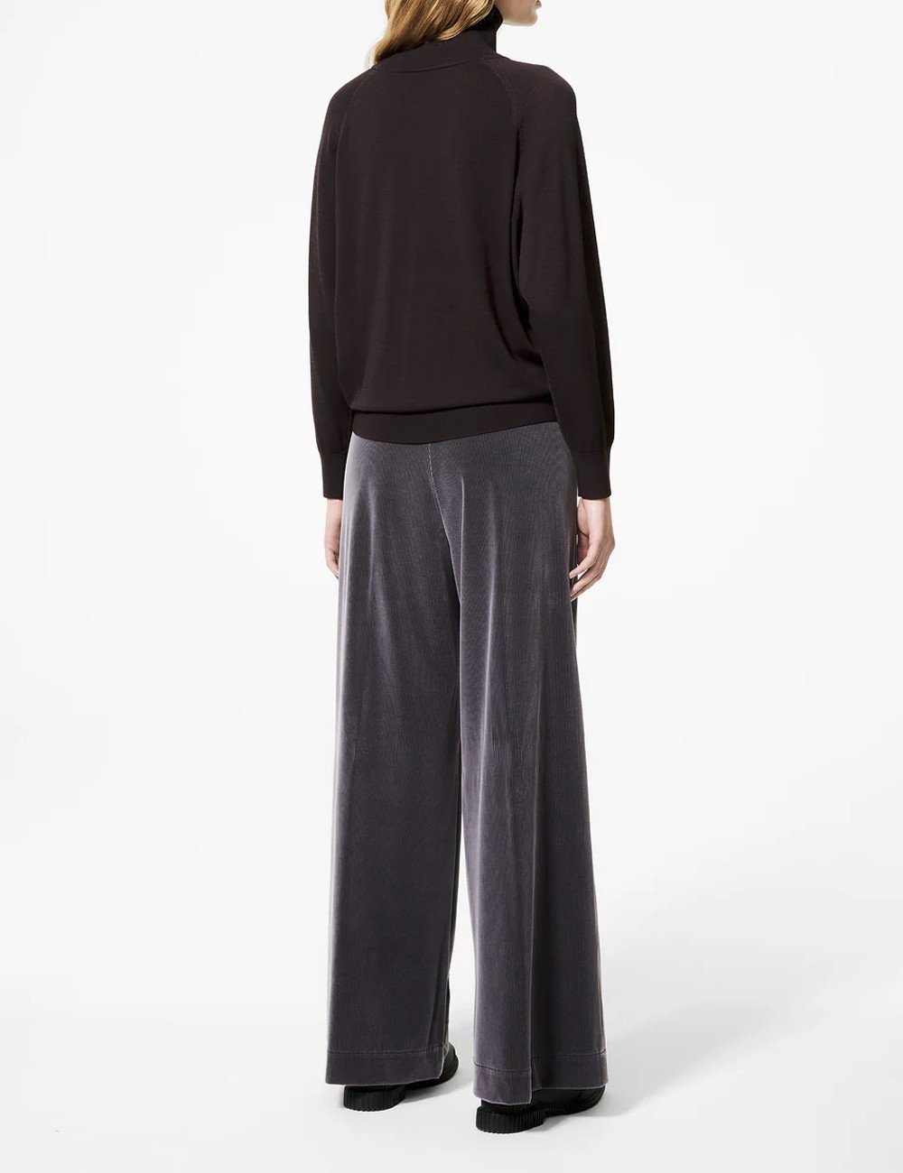 Cupro Turtleneck Wom Soft Knit bordeaux