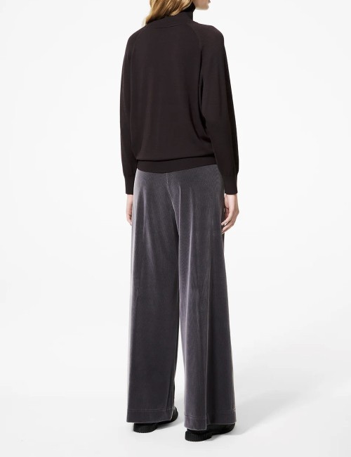 Cupro Turtleneck Wom Soft Knit bordeaux