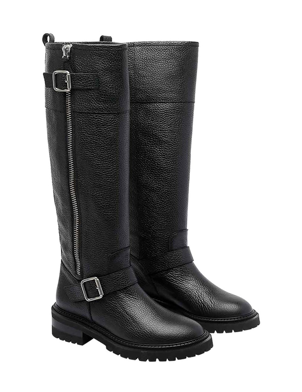 Stivali in pelle Negus nero