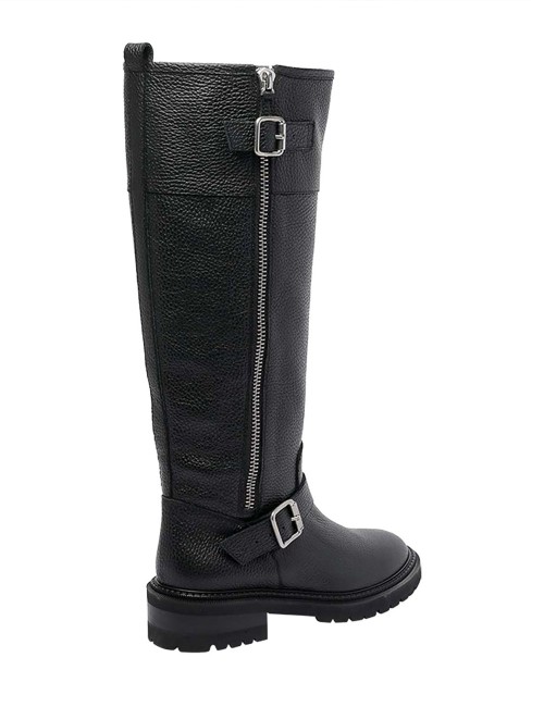 Stivali in pelle Negus nero