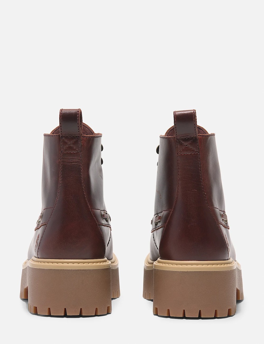 Stone Street Platform Kiltie Boot Dark Red
