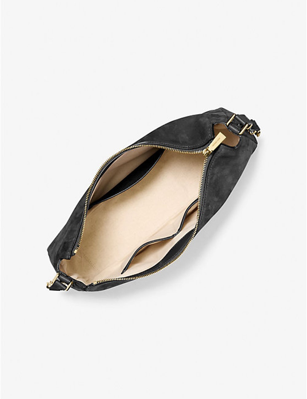 Borsa a spalla convertibile Nolita media in nabuk nero