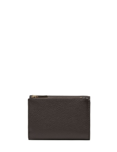 Bryant Medium Pebbled Leather Wallet chocolate