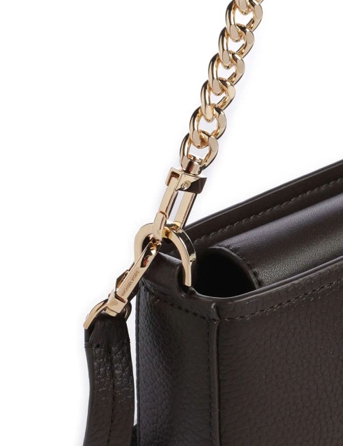 Bryant Small Pebbled Leather Convertible Pochette chocolate