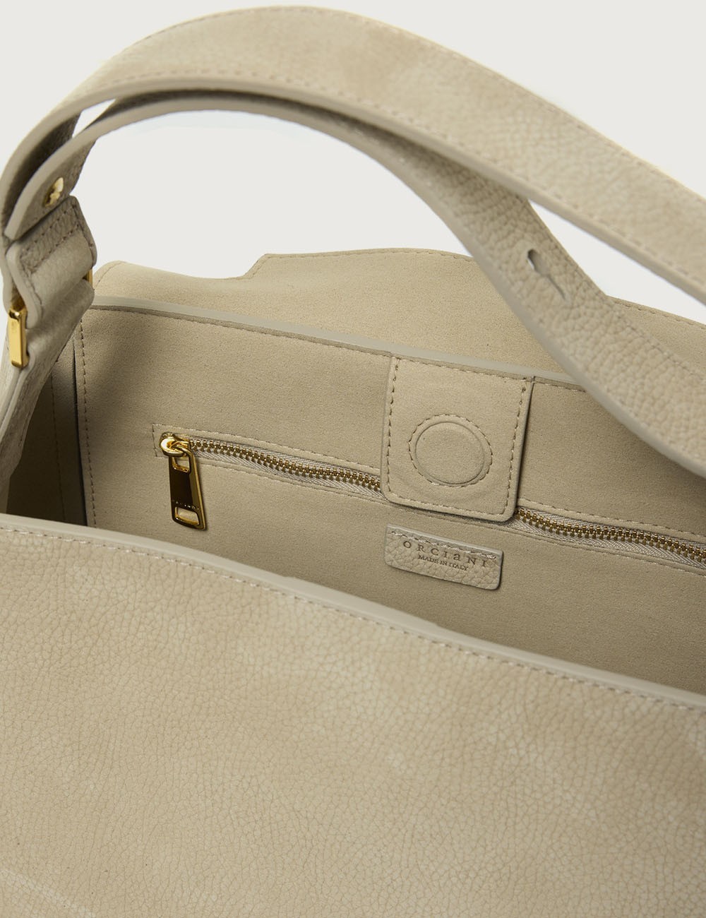 Sveva Nabucco medium nubuck leather shoulder bag rock