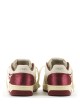 Sneakers donna Egg Rocket 2 in pelle white burgundy