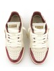 Sneakers donna Egg Rocket 2 in pelle white burgundy