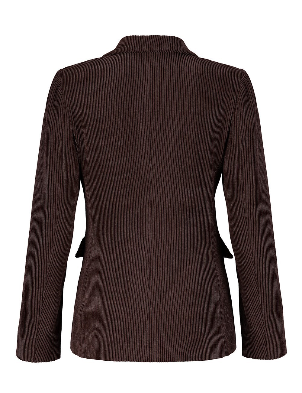 Giacca doppiopetto in velluto a coste wenge