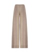 Pantalone in cashmere con cristalli noce