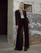 Pantalone in velluto largo wenge