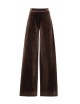 Pantalone in velluto largo wenge