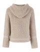 Giubbino in boucle tramato gesso