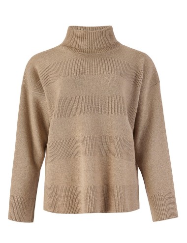 Dolcevita lungo in cashmere con cristalli noce