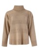 Dolcevita lungo in cashmere con cristalli noce