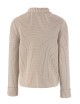 Giubbino frange con zip gesso