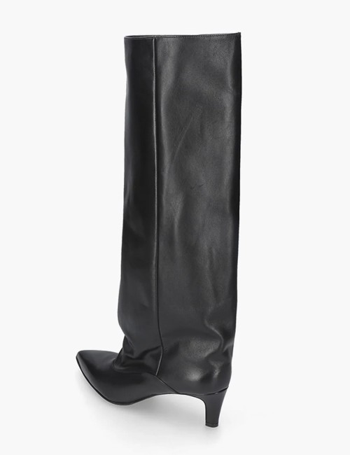 Stivale in pelle Alissa nero