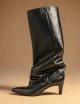 Alissa Boot  in leather black