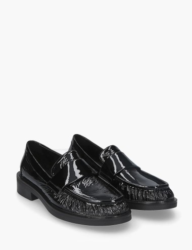 Mocassino in vernice Romy Nero