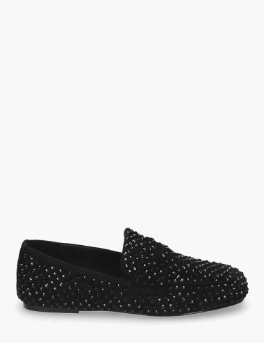 Vanity Black Rhinestone Loafer