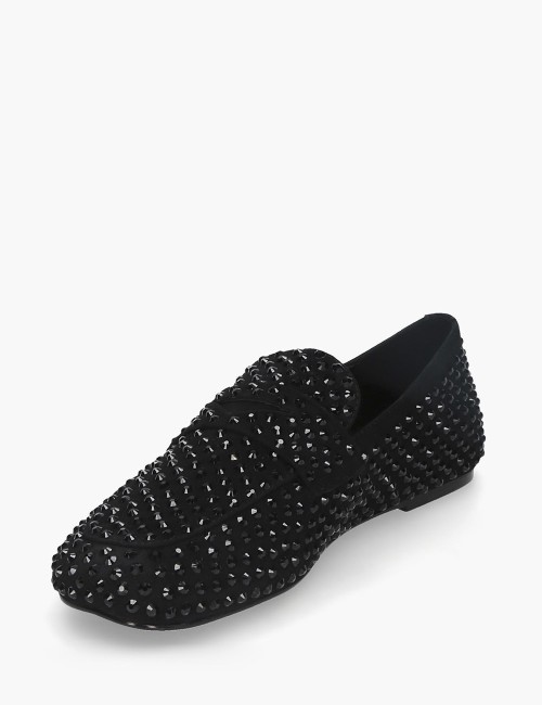 Mocassino Vanity Strass Nero