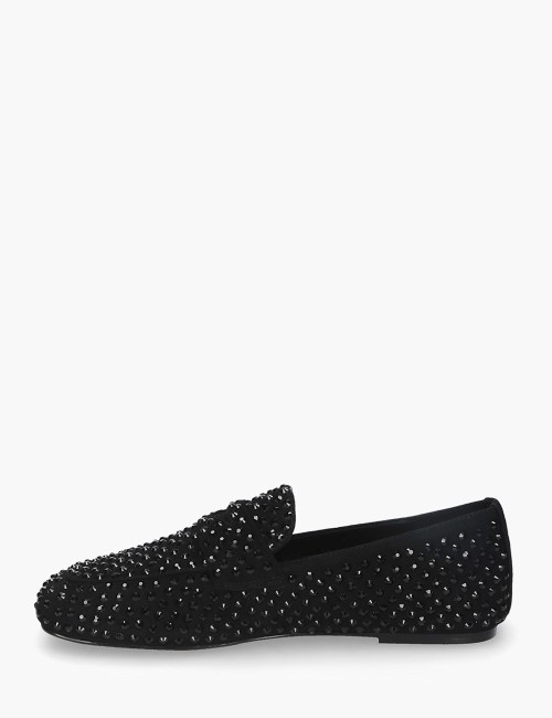 Mocassino Vanity Strass Nero