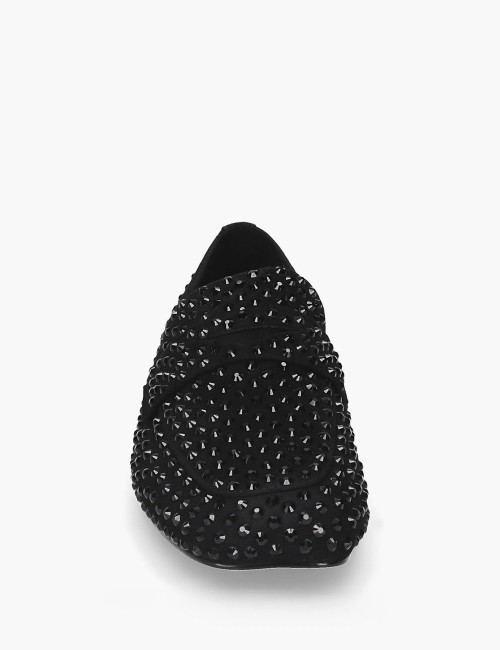 Mocassino Vanity Strass Nero