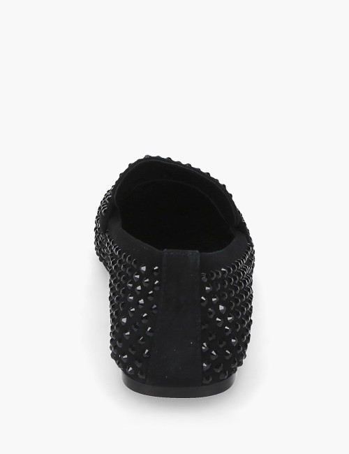 Mocassino Vanity Strass Nero